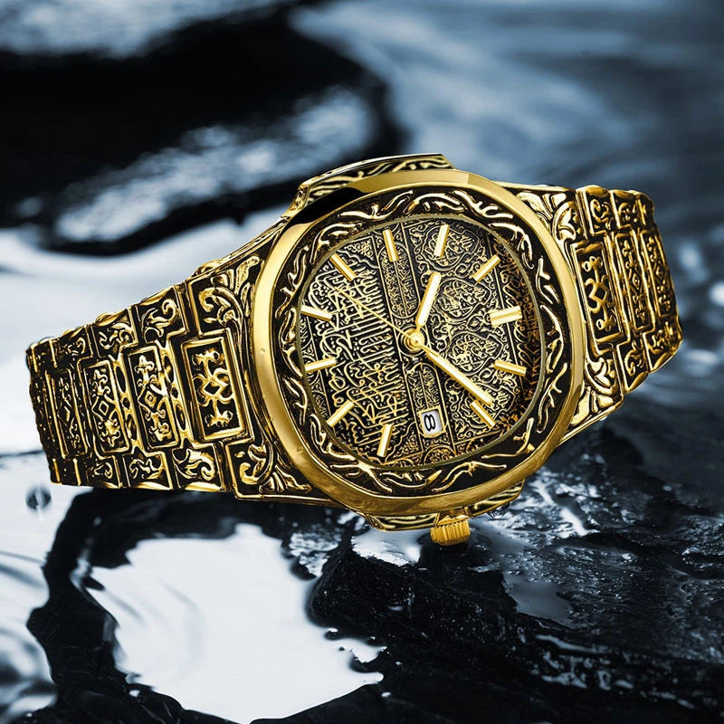  Arabic Engraved Luxury Timepiece