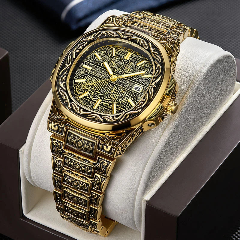  Arabic Engraved Luxury Timepiece