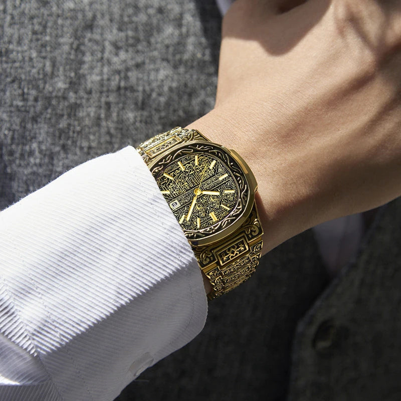  Arabic Engraved Luxury Timepiece