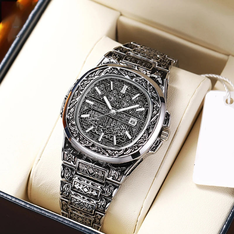  Arabic Engraved Luxury Timepiece
